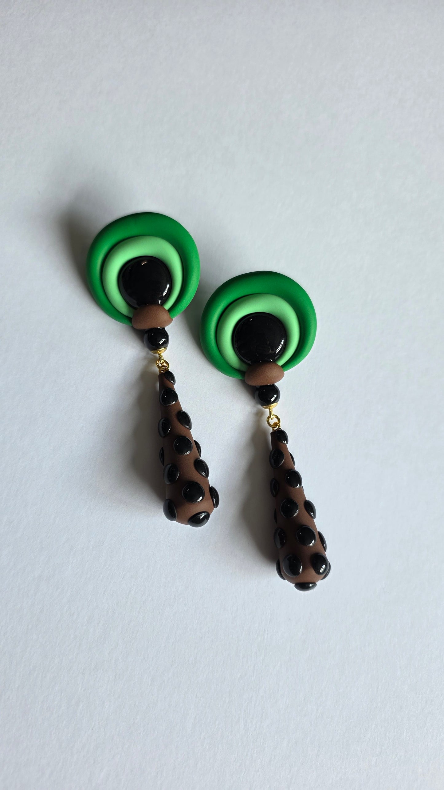 11cm Green Eye Studs