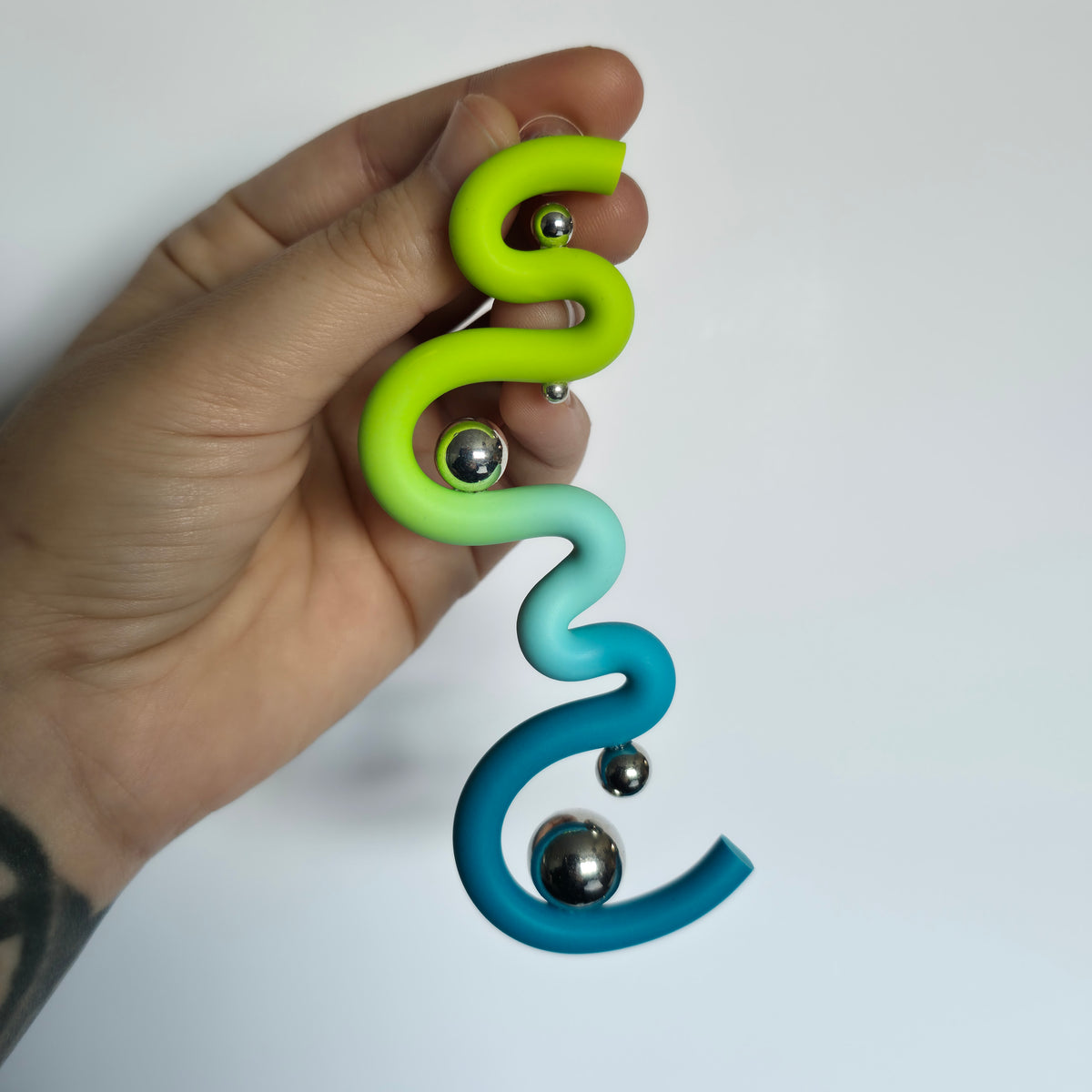 11cm Big Wiggle - Lime/Blue/Blue